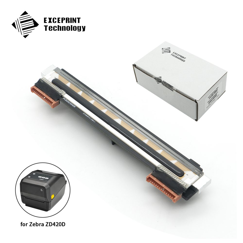 Exceprint Printhead Compatible with Zebra ZD420D ZD620D ZD621D Printhead 300dpi Thermal Label Printer (PN:P1080383-416/P1112640-051)