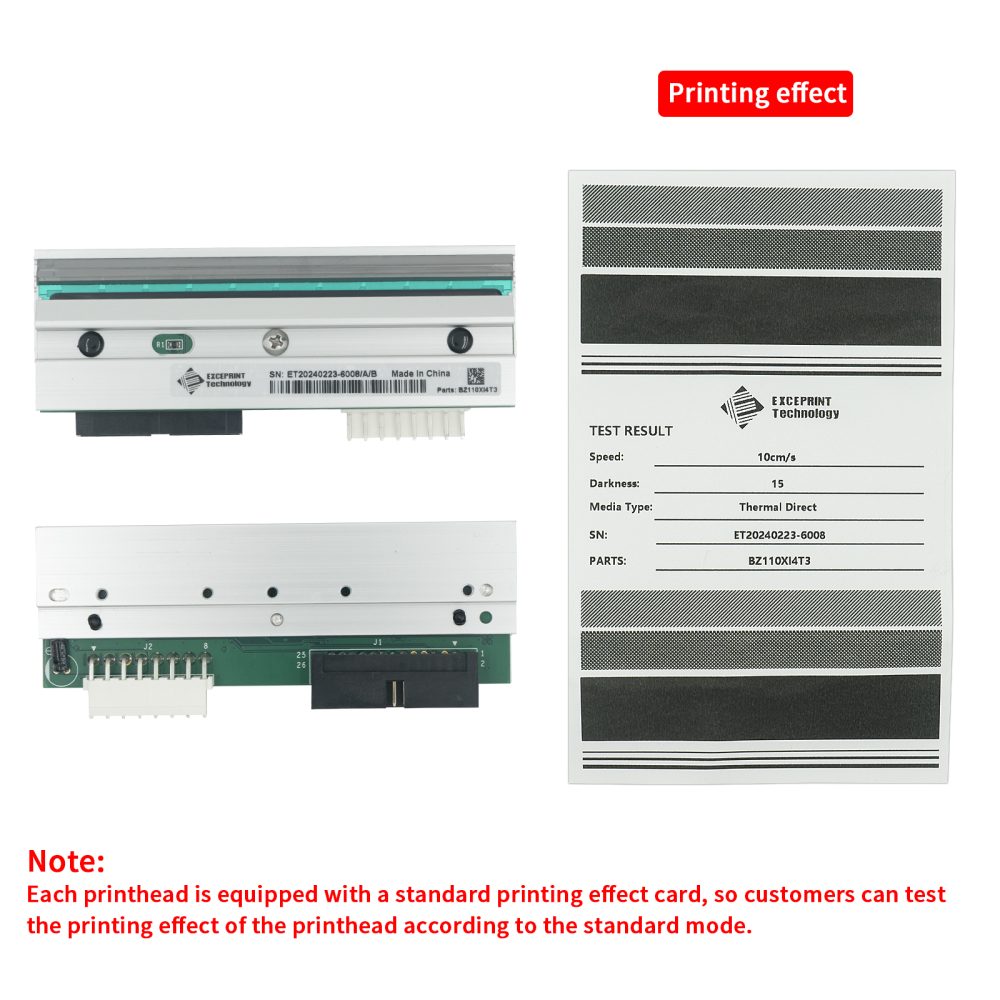 Exceprint Printhead Compatible with Zebra 110Xi4 Printhead 300dpi Thermal Label Printer (PN:P1004232) - Image 2