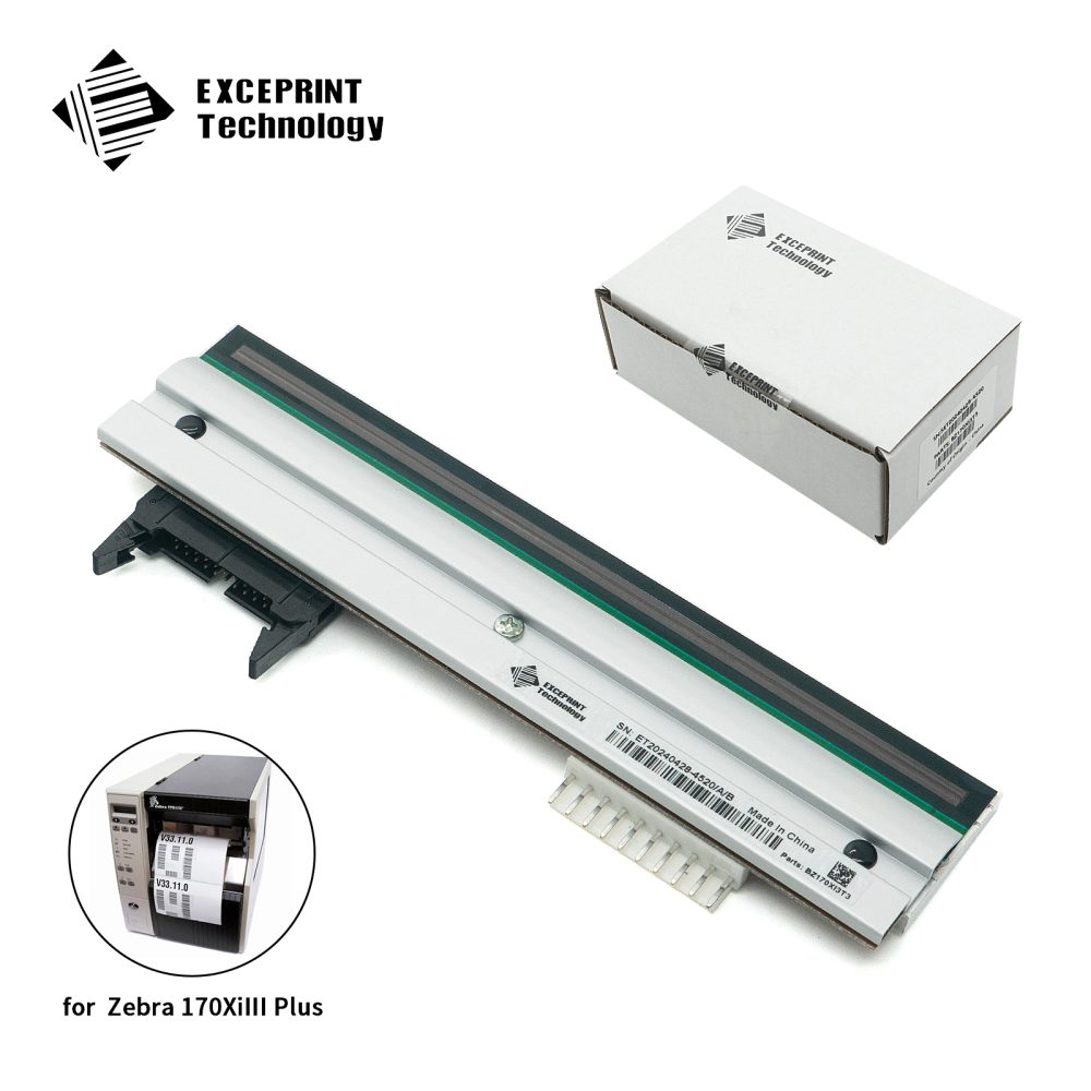 Exceprint Printhead Compatible with Zebra 170Xi3 Printhead 300dpi Thermal Label Printer (PN:46500-1M)