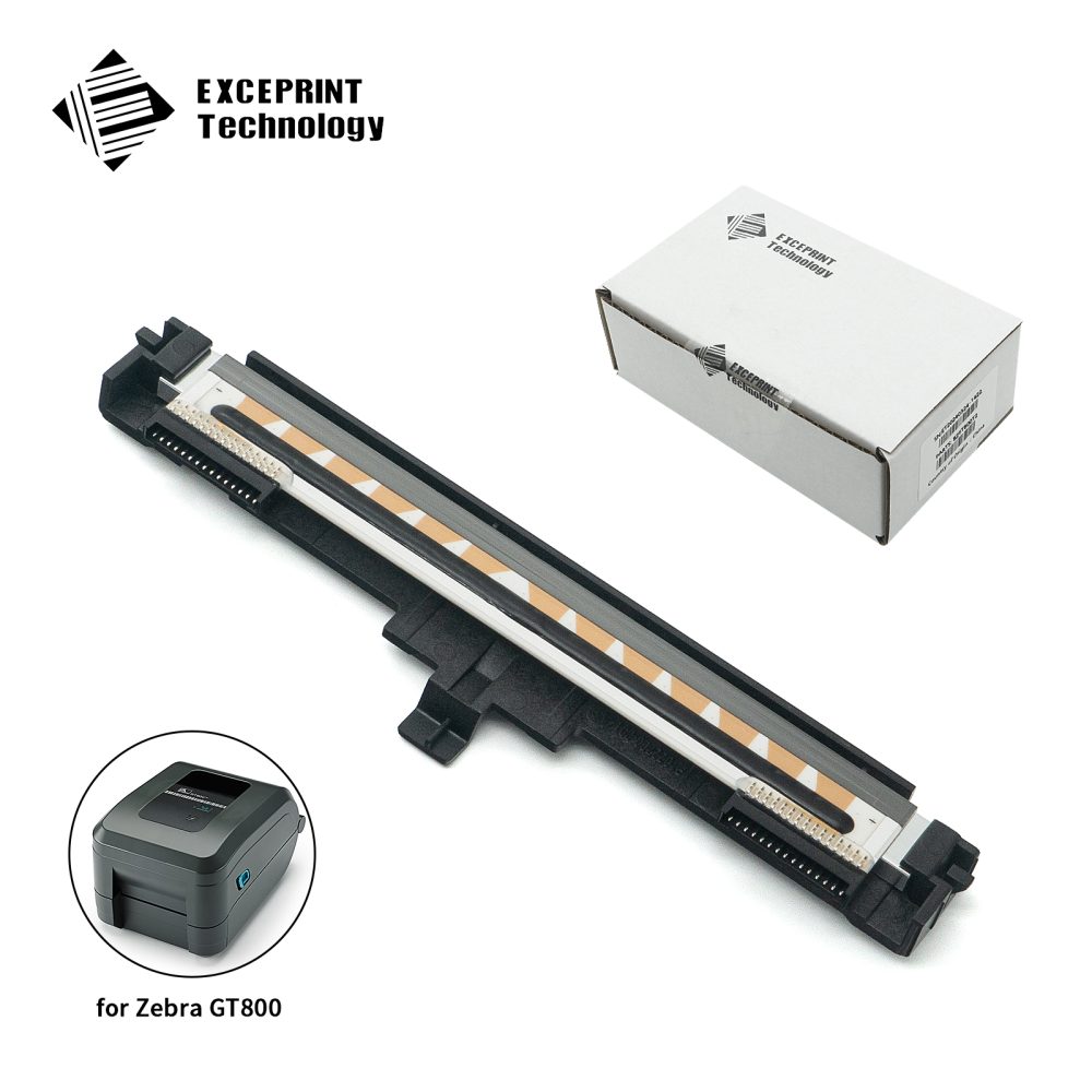 Exceprint Printhead Compatible with Zebra GT800  GT810 GT820 GT830 Printhead 203dpi Thermal Label Printer (PN:P1025950-019)
