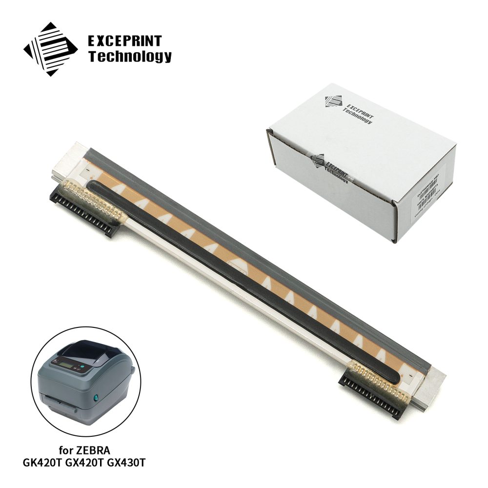 Exceprint Printhead Compatible with Zebra GK420T GX420T GX430T ZD500 Printhead 300dpi Thermal Label Printer (PN:105934-039)