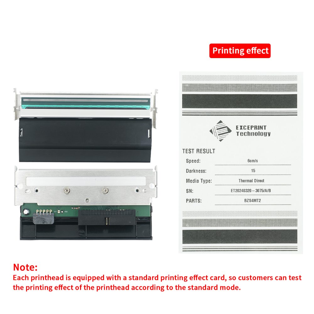 Exceprint Printhead Compatible with Zebra S4M Printhead 203dpi Thermal Label Printer (PN:G41400M) - Image 2