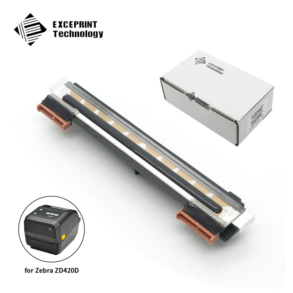Exceprint Printhead Compatible with Zebra ZD420D ZD620D ZD621D Printhead 203dpi Thermal Label Printer (PN:P1080383-415/P1112640-050)