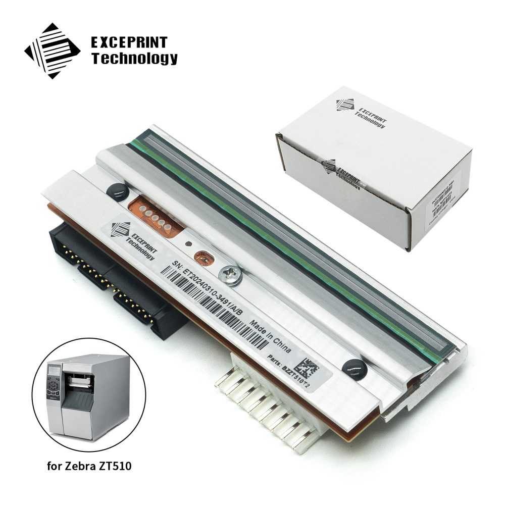 Exceprint Printhead Compatible with Zebra ZT510 Printhead 203dpi Thermal Label Printer (PN:P1083347-005)