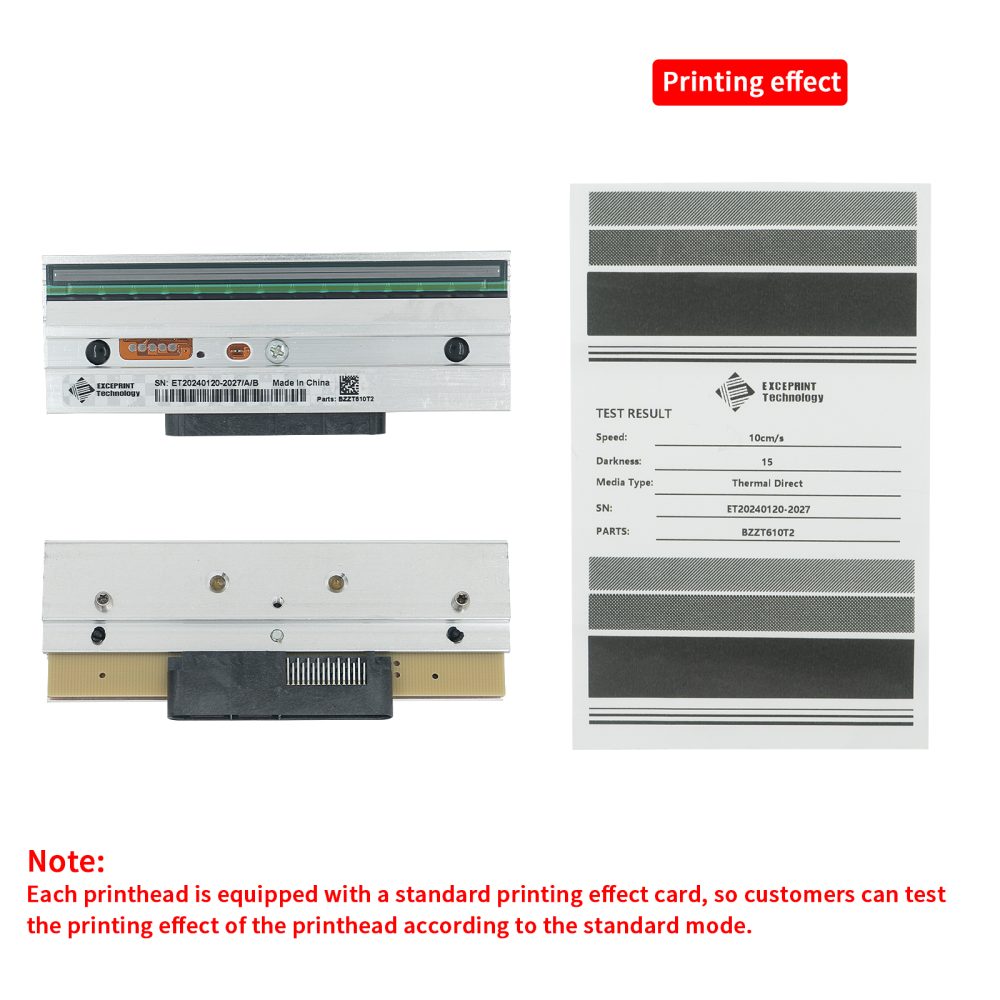 Exceprint Printhead Compatible with Zebra ZT610 Printhead 203dpi Thermal Label Printer (PN:P1083320-010) - Image 2