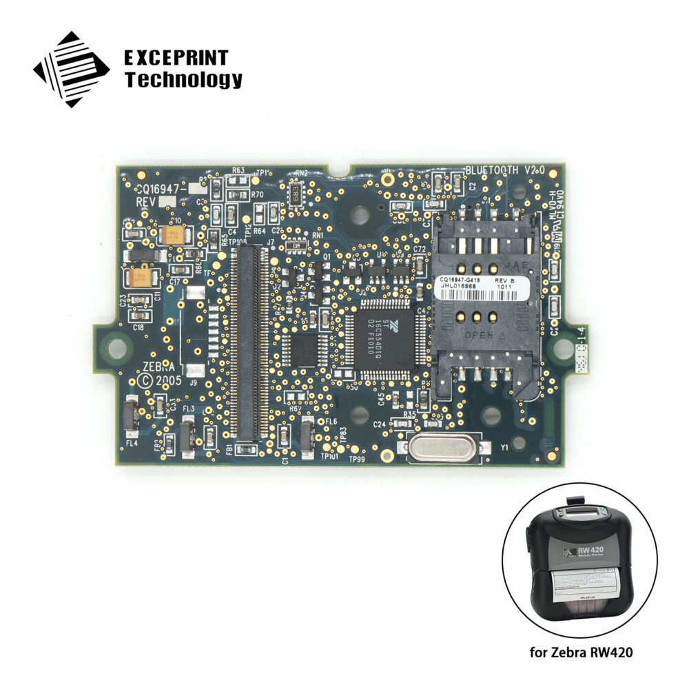 Bluetooth PCB (without SIM Card connector) Replacement for Zebra RW420