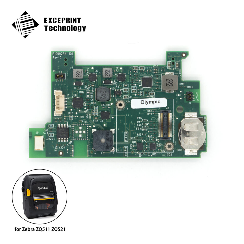 PCB Module and Backup Battery (P1099254-02) Replacement for Zebra ZQ511 ZQ521