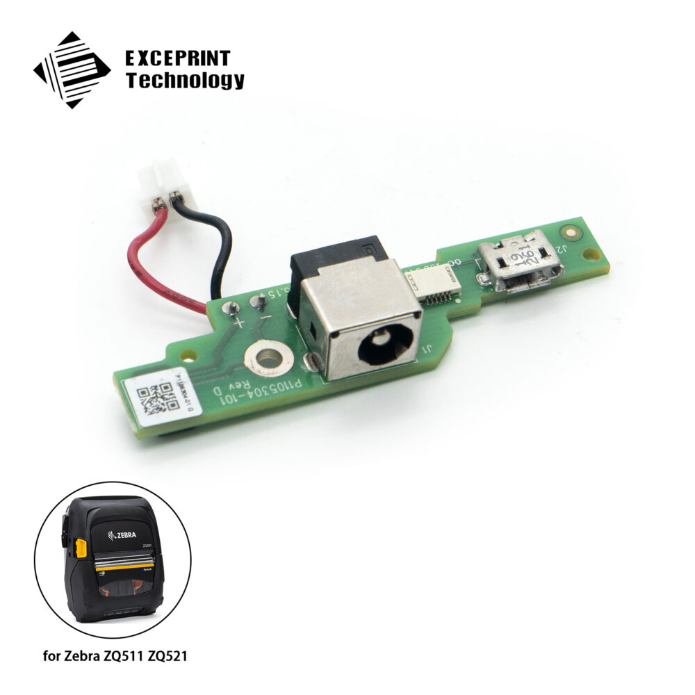 Power PCB with Sync Charge connector Replacement for Zebra ZQ511 ZQ521