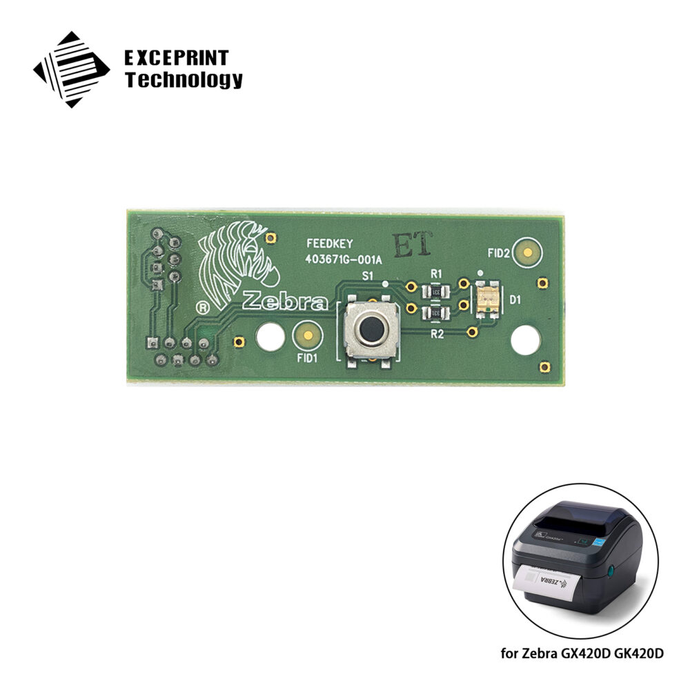 Feed Switch (Direct Thermal) PCB 403671G-001A  for Zebra GK420d, GX420d, ZP450, ZP455, ZP500, ZP505 (105934-003)