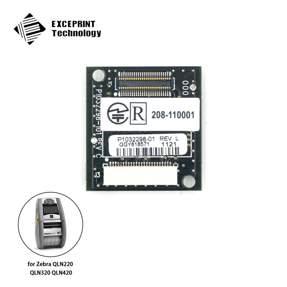 PCB (BLUETOOTH AND WIFI) for Zebra QLN220 QLN320 QLN420 ZQ510 ZQ520 Mobile Printer (P1032298-01)