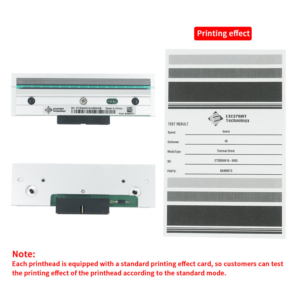 Exceprint Printhead Compatible with Avery Monarch 9820 9825 9830 9835 9855 Printhead 203dpi Thermal Label Printer (PN:12678301/KPA-104-8MTA1-MM) - Image 2