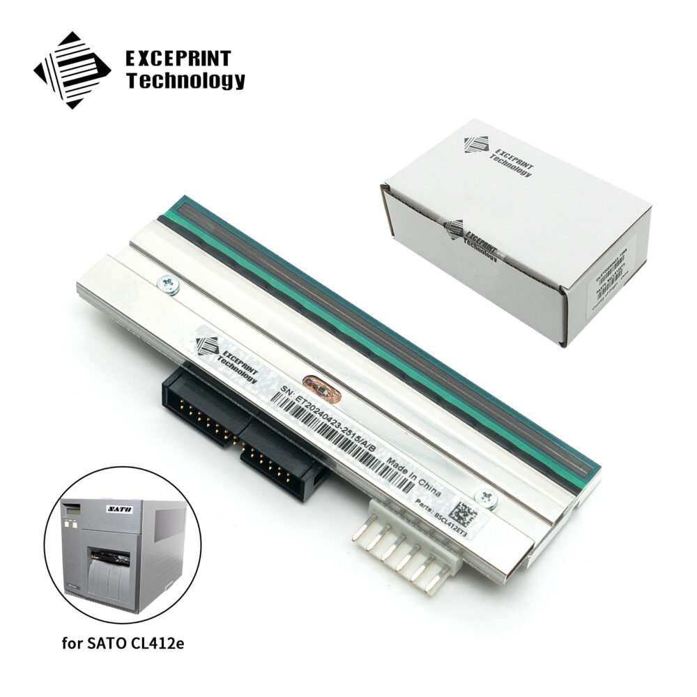 Exceprint Printhead Compatible with SATO CL412 CL412E Printhead 300dpi Thermal Label Printer (PN:GH000771A/KHT-112-12TAJ2-SKB)