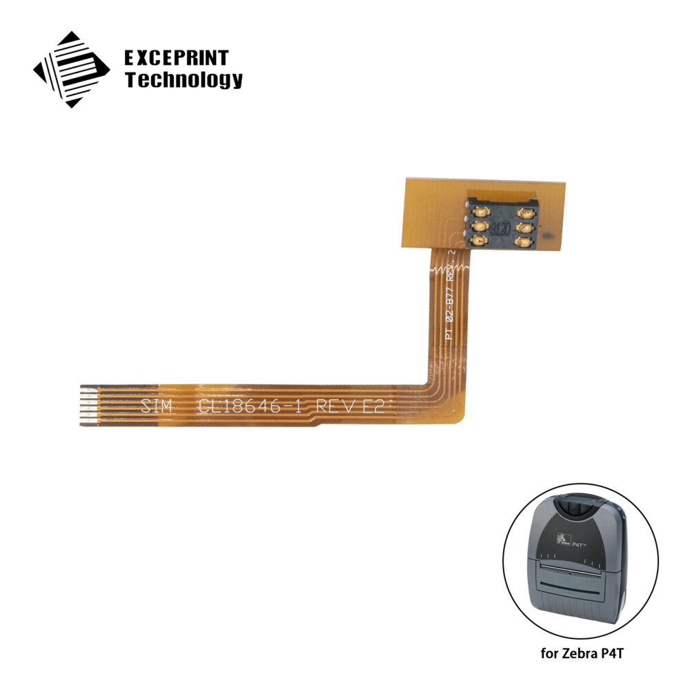 Sim Connector Flex Cable Replacement for Zebra P4T Printer  P/N: CL18646-1 / PT 02-877