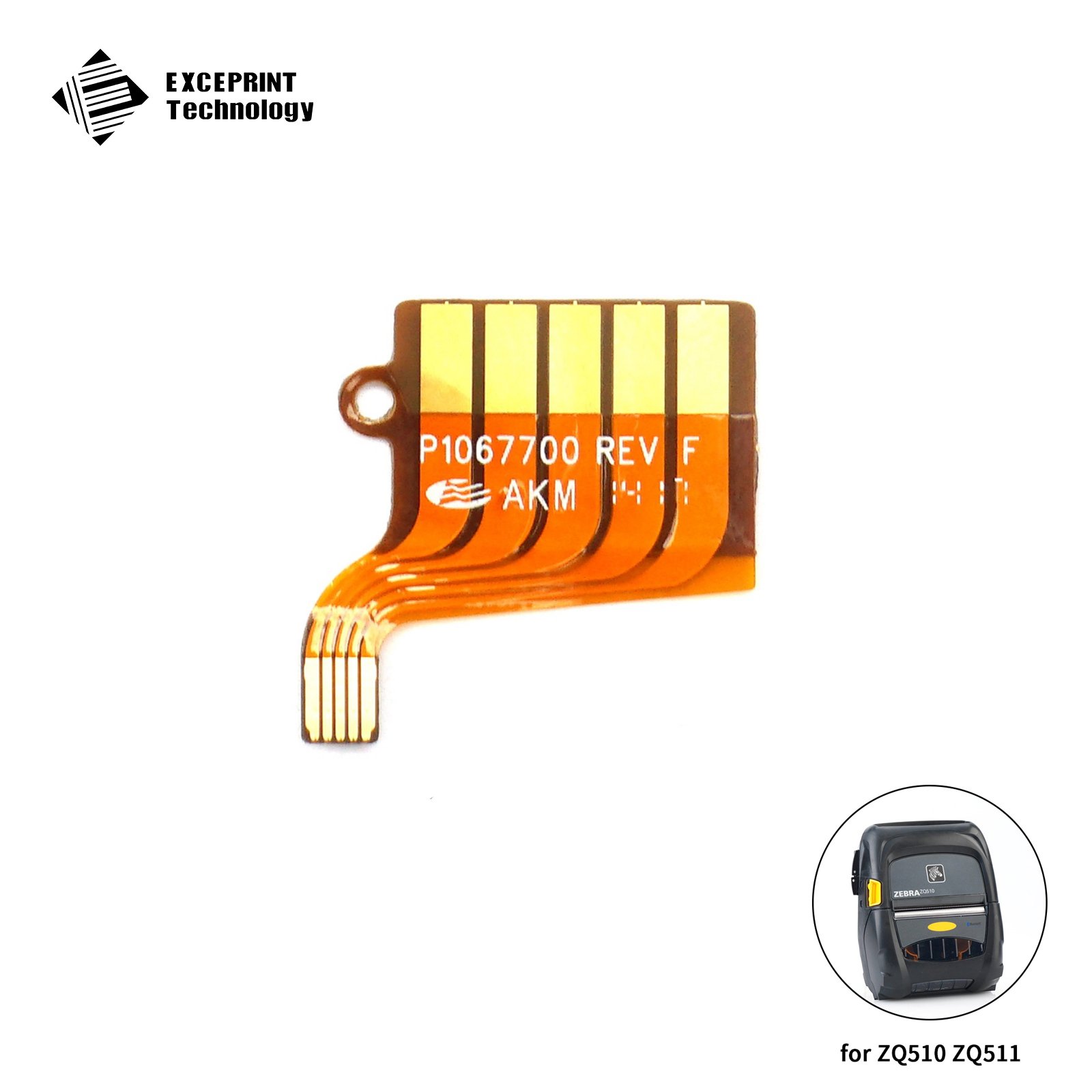Keypad Flex Cable Replacement for Zebra ZQ510 ZQ520 (P1067700)