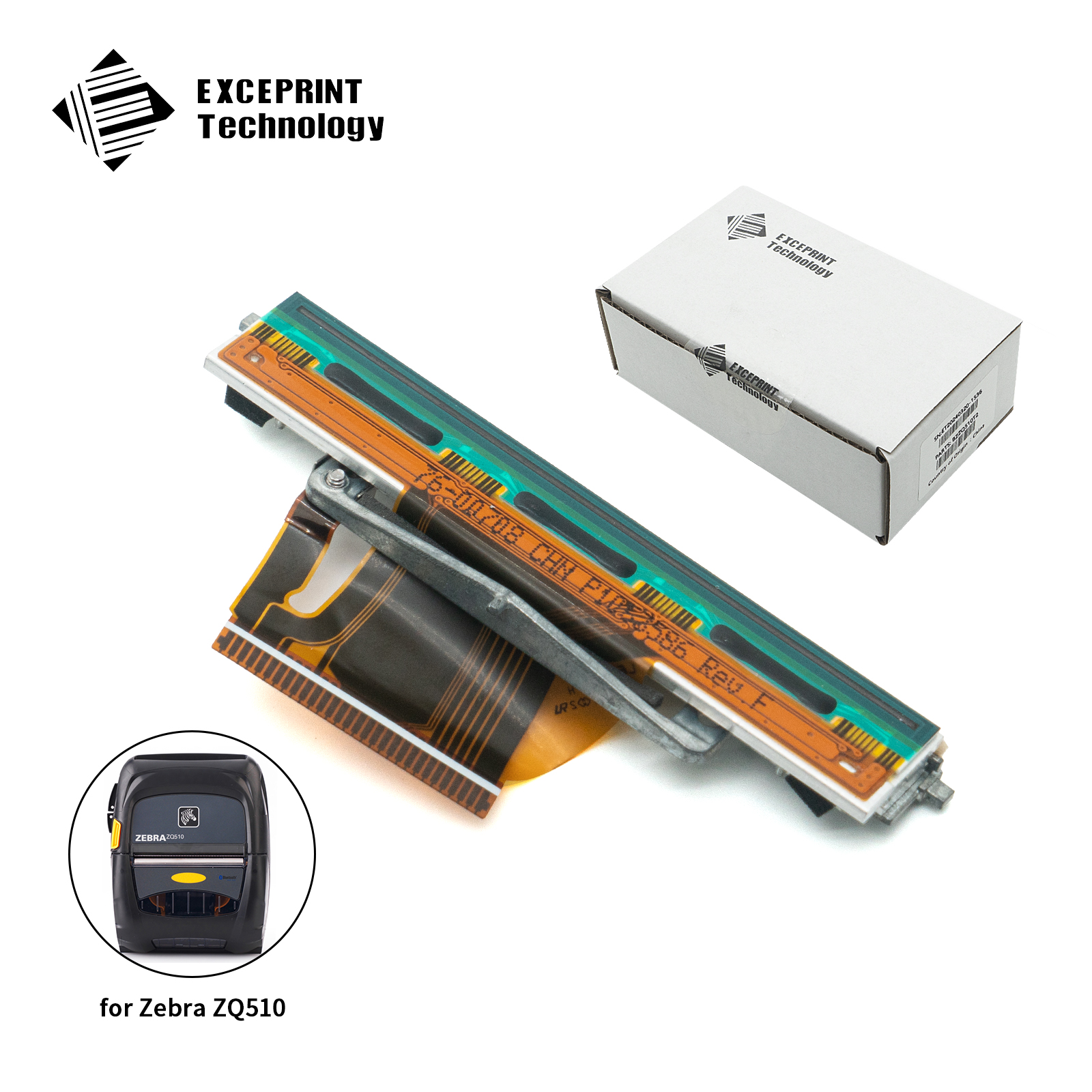 Printhead with Flex Cable (P1066897) Replacement for Zebra ZQ510