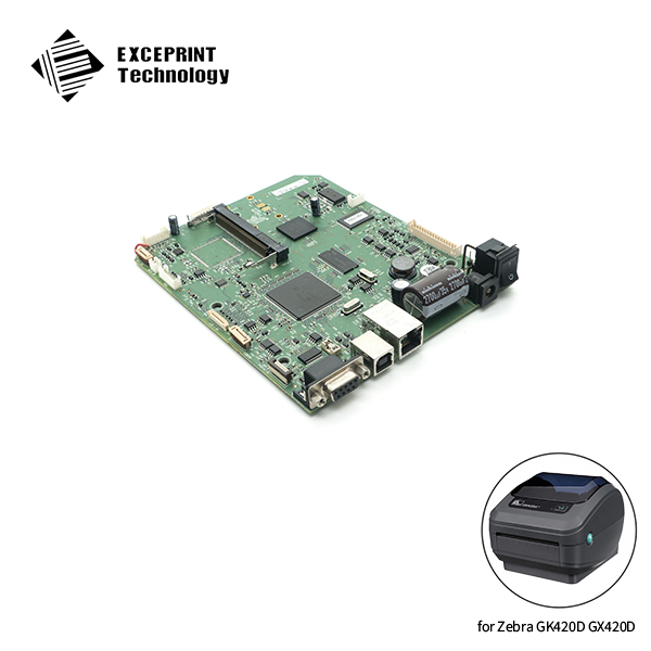 GX Main Logic Board, USB/Serial/Ethernet, ZBI for Zebra GK420d, GX420d, ZP450, ZP455, ZP500, ZP505 (P1027135-021)