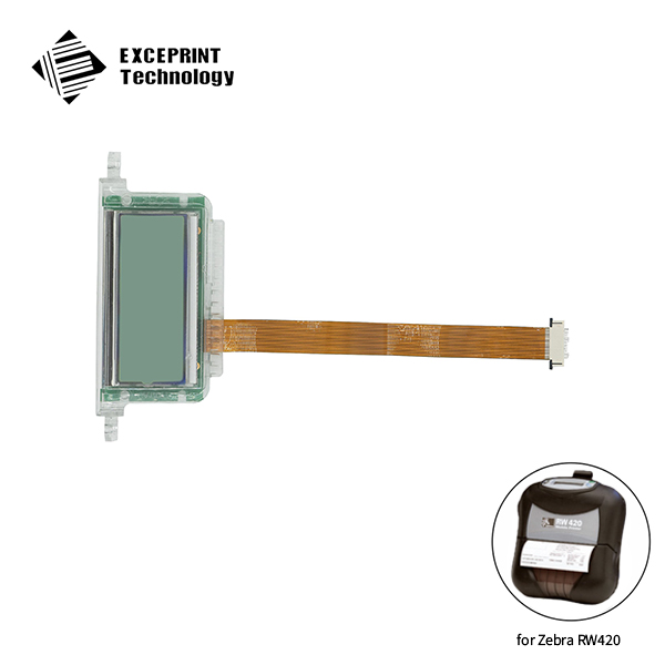 LCD Module with Flex Cable Replacement for Zebra RW220 RW420
