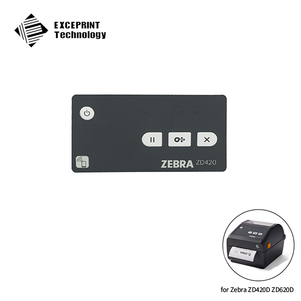 Nameplate (contains nameplates with and without the Print Touch icon) For Zebra ZD420 (P1080383-401)