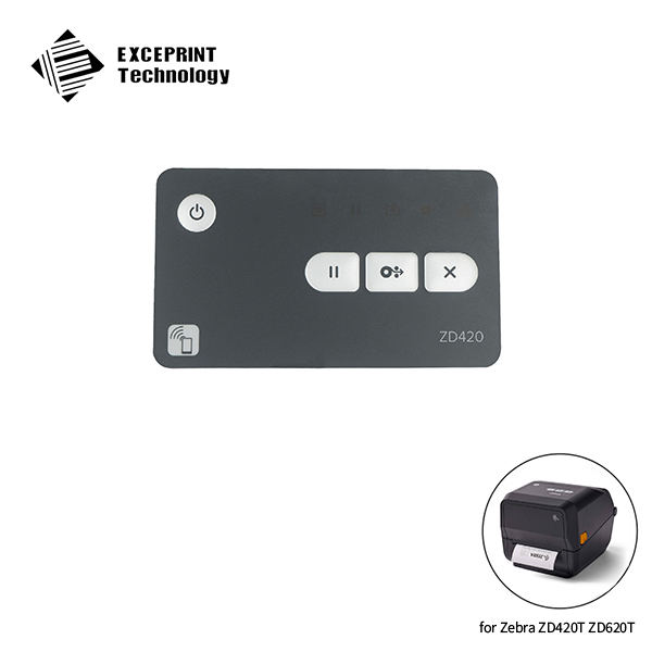 Nameplate (contains nameplates with and without the Print Touch icon) for Zebra ZD420T (P1080383-201)